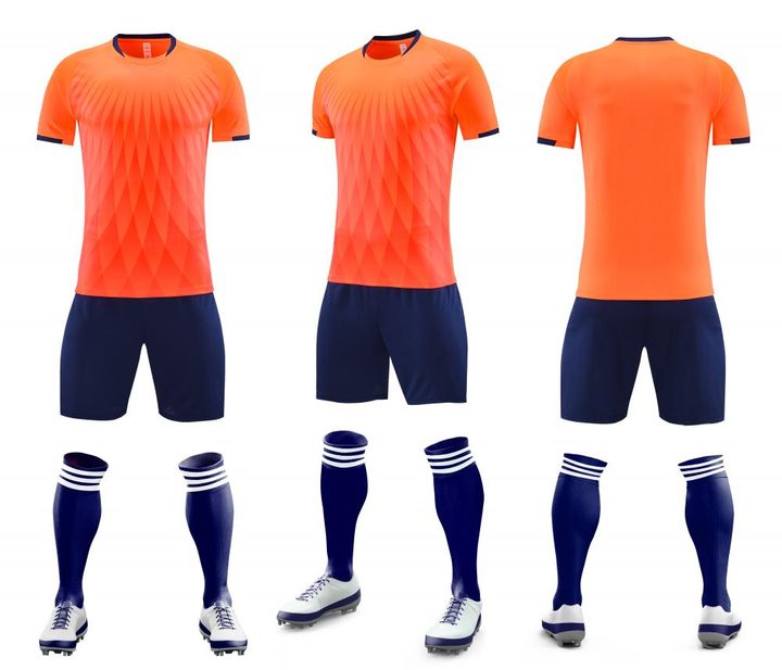Crew-neck Short Sleeve Striped Soccer Jersey – COMBO 1