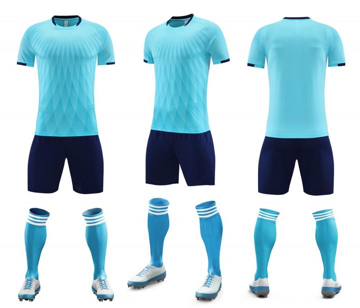 Crew-neck Short Sleeve Striped Soccer Jersey – COMBO 2