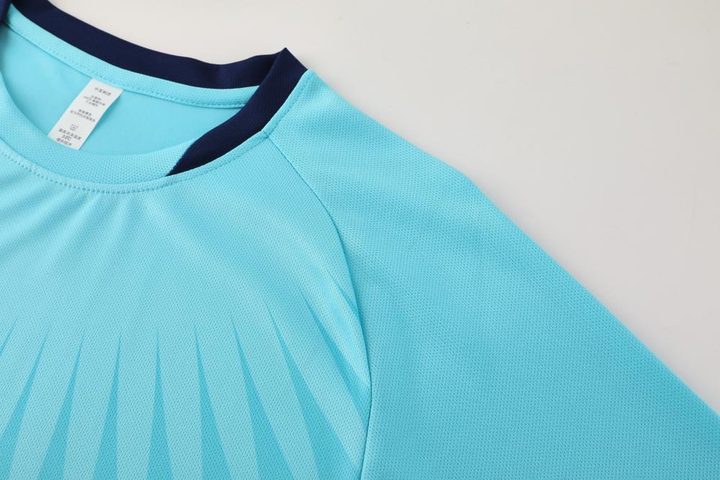Crew-neck Short Sleeve Striped Soccer Jersey – DETAIL 2