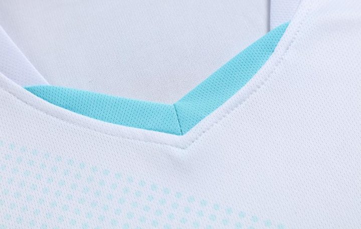 V-neck Short Sleeve Striped Soccer Jersey – DETAIL 2