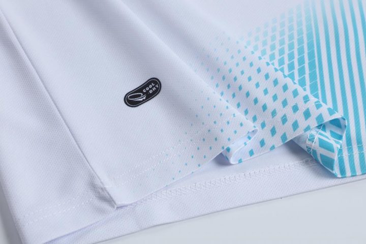 V-neck Short Sleeve Striped Soccer Jersey – DETAIL 1