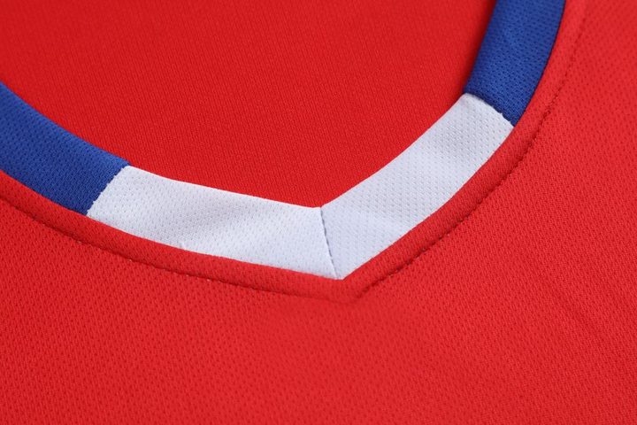 Camiseta de fútbol de manga corta con cuello en V con rayas – DETAIL 2