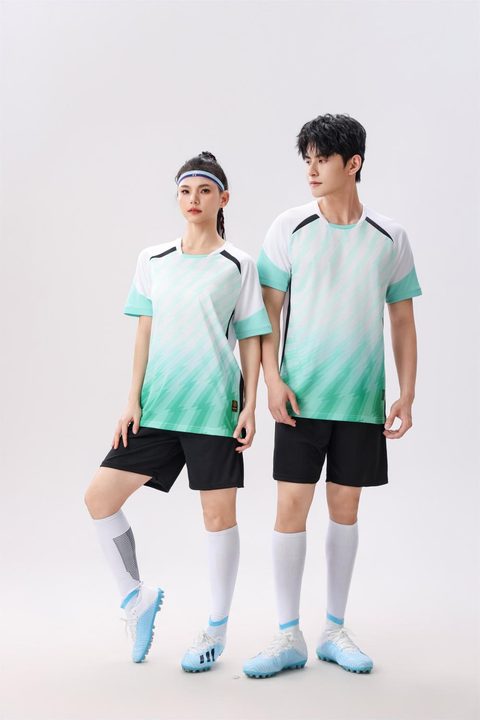 Crew-neck Short Sleeve Striped Soccer Jersey – MODEL 3