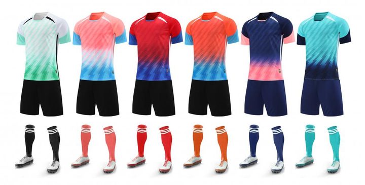 Crew-neck Short Sleeve Striped Soccer Jersey – MAIN