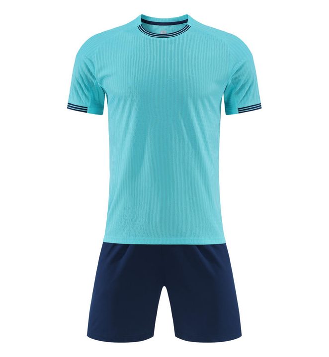 Maglia da calcio a maniche corte con girocollo con righe – FRONT 3