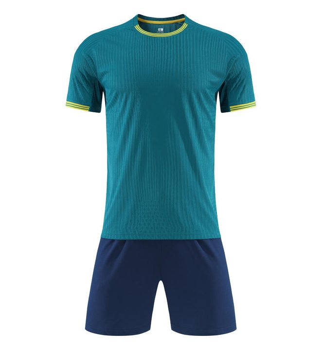 Maglia da calcio a maniche corte con girocollo con righe – FRONT 4