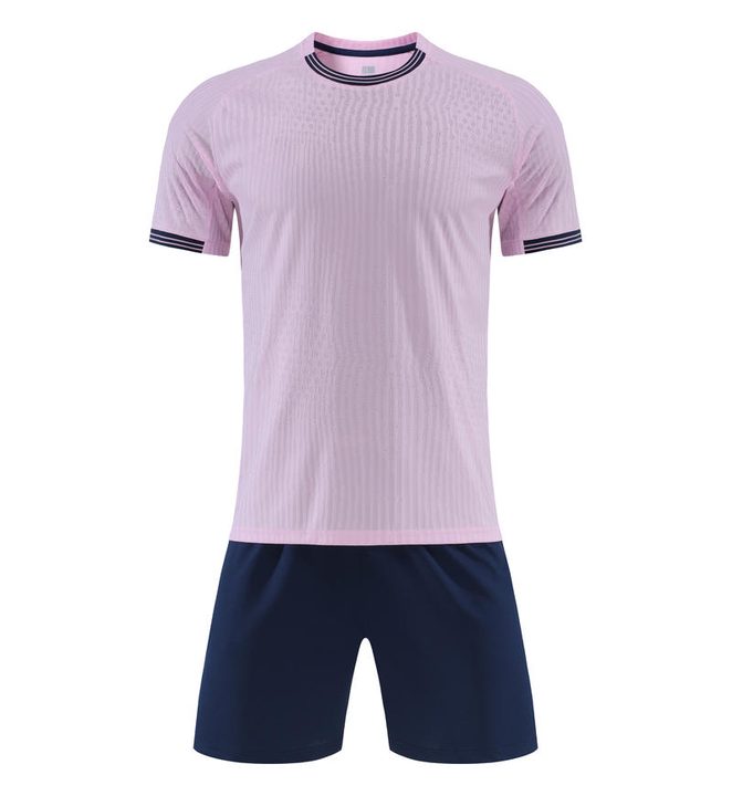 Maglia da calcio a maniche corte con girocollo con righe – FRONT 5