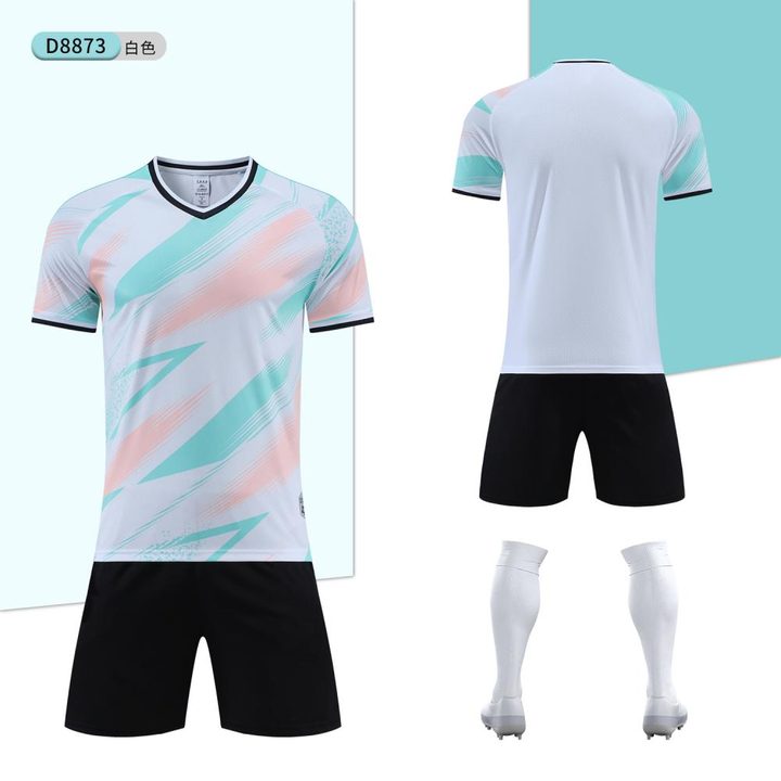 Camiseta de fútbol de manga corta con cuello en V – COMBO 1