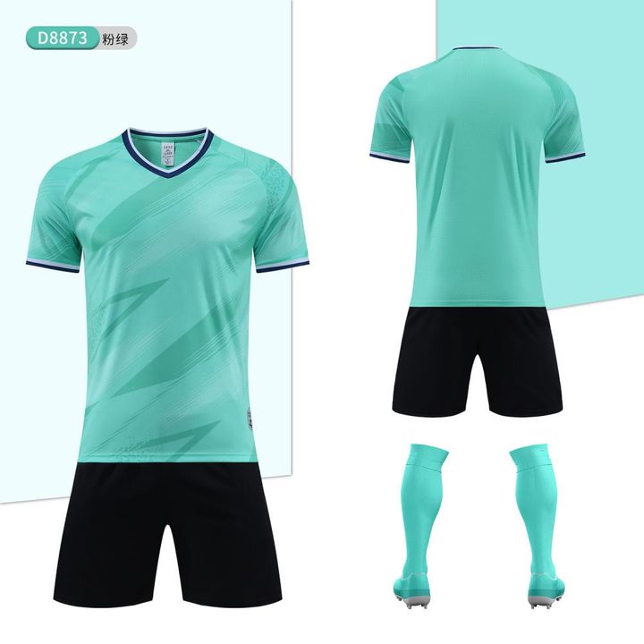 Camiseta de fútbol de manga corta con cuello en V – COMBO 4