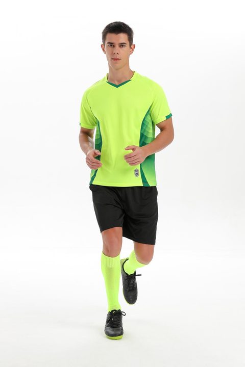V-neck Short Sleeve Geometric Soccer Jersey – MODEL 6
