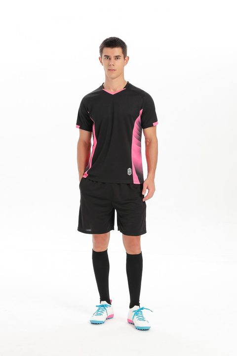 V-neck Short Sleeve Geometric Soccer Jersey – MODEL 2
