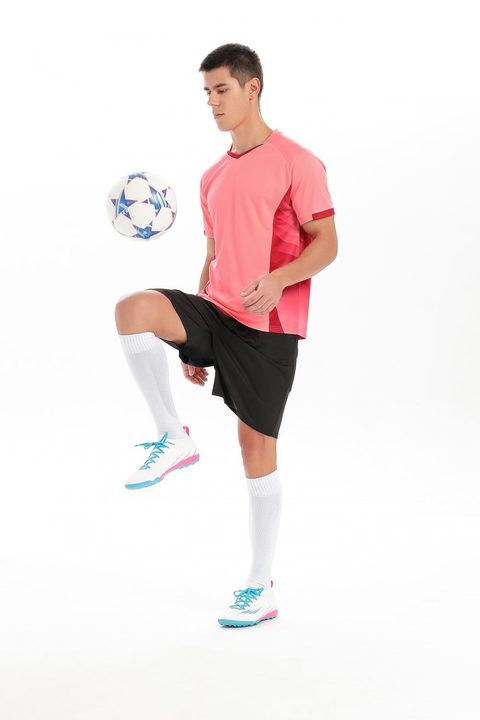 V-neck Short Sleeve Geometric Soccer Jersey – MODEL 4
