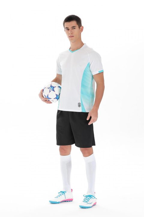 V-neck Short Sleeve Geometric Soccer Jersey – MODEL 5