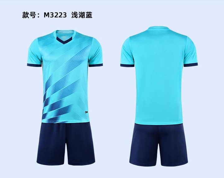 V-neck Short Sleeve Striped Soccer Jersey – COMBO 3