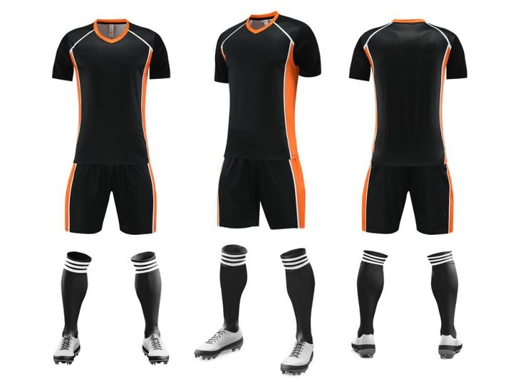 V-neck Short Sleeve Striped Soccer Jersey – COMBO 2
