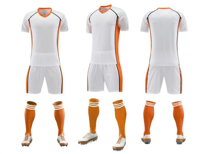 V-neck Short Sleeve Striped Soccer Jersey – COMBO 3