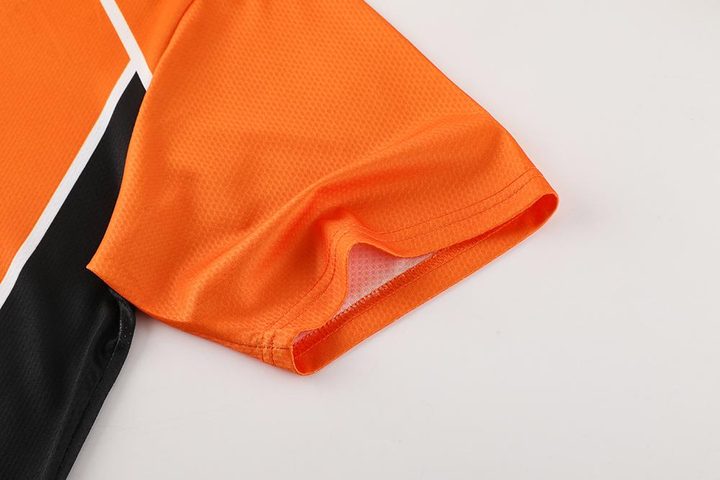 V-neck Short Sleeve Striped Soccer Jersey – DETAIL 3