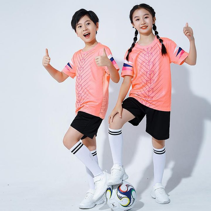 Maglia da calcio a maniche corte con girocollo con righe – MODEL 1