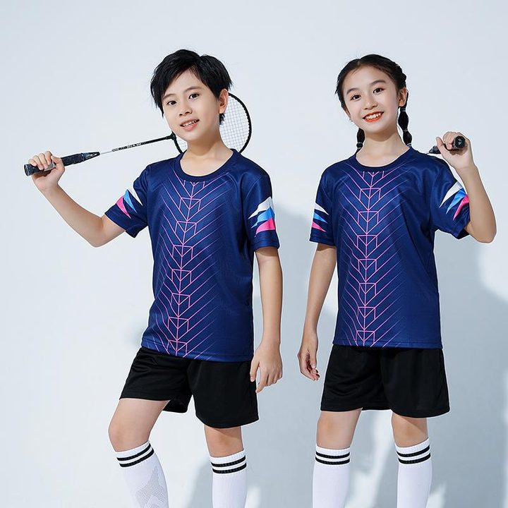 Maglia da calcio a maniche corte con girocollo con righe – MODEL 5