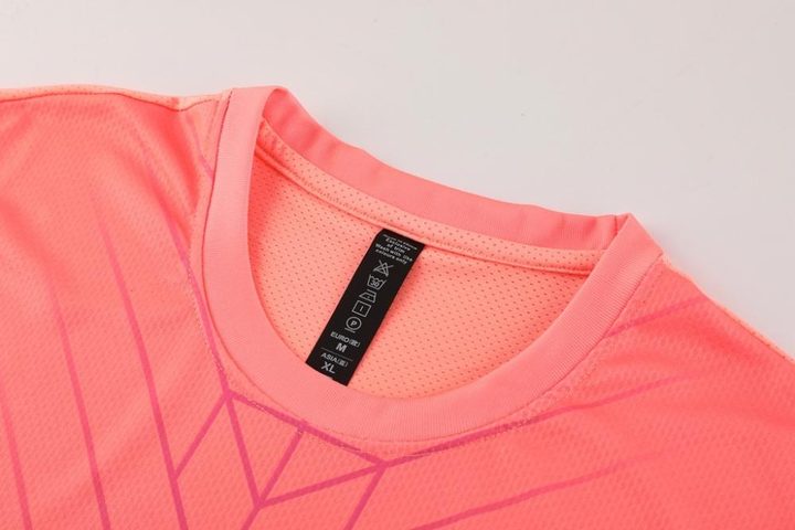 Maglia da calcio a maniche corte con girocollo con righe – DETAIL 1