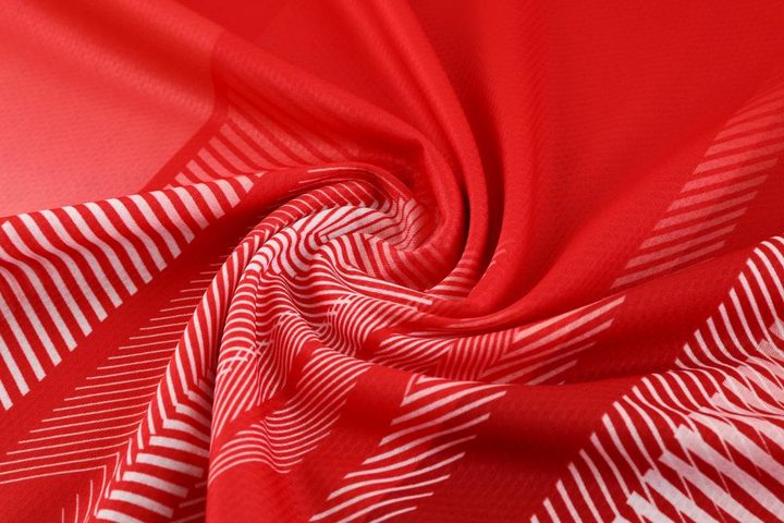 قميص كرة قدم بـأكمام قصيرة ياقة دائرية تدرج لوني – DETAIL 3