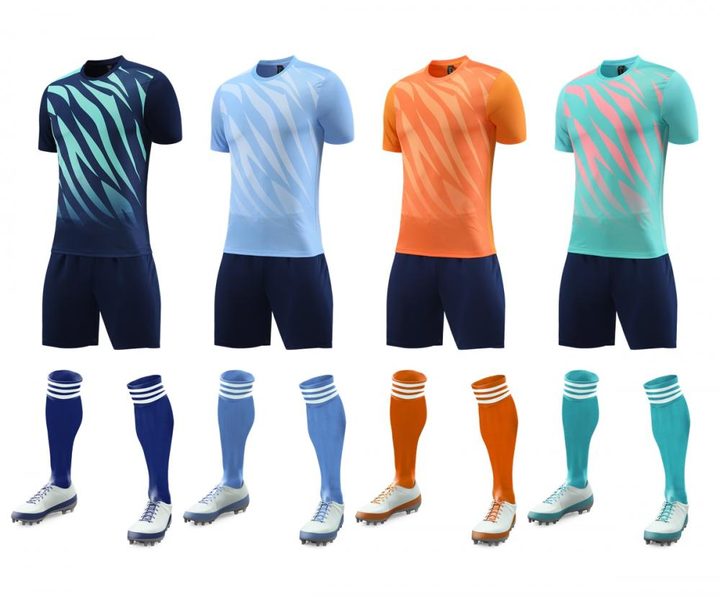 Maglia da calcio a maniche corte con girocollo con righe – MAIN
