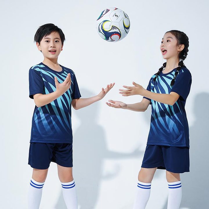 Maglia da calcio a maniche corte con girocollo con righe – MODEL 4