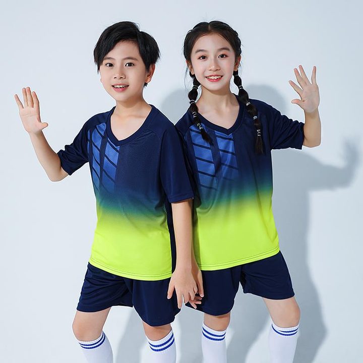 Maglia da calcio a maniche corte con scollo a V con righe – MODEL 5