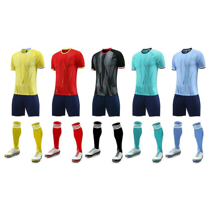 Crew-neck Short Sleeve Striped Soccer Jersey – MAIN