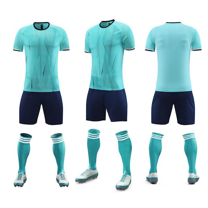 Crew-neck Short Sleeve Striped Soccer Jersey – COMBO 4