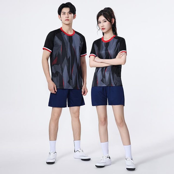 Crew-neck Short Sleeve Striped Soccer Jersey – MODEL 3