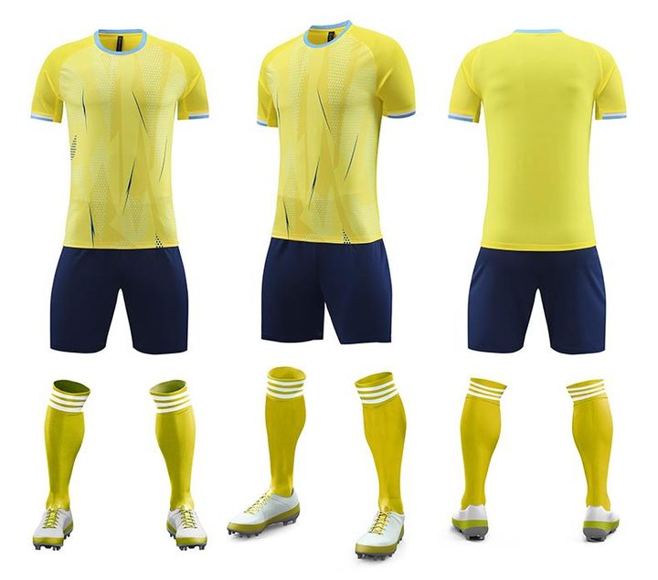 Crew-neck Short Sleeve Striped Soccer Jersey – COMBO 1