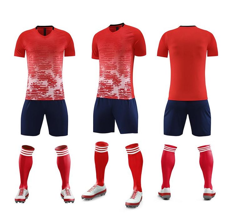 Crew-neck Short Sleeve Striped Soccer Jersey – COMBO 3