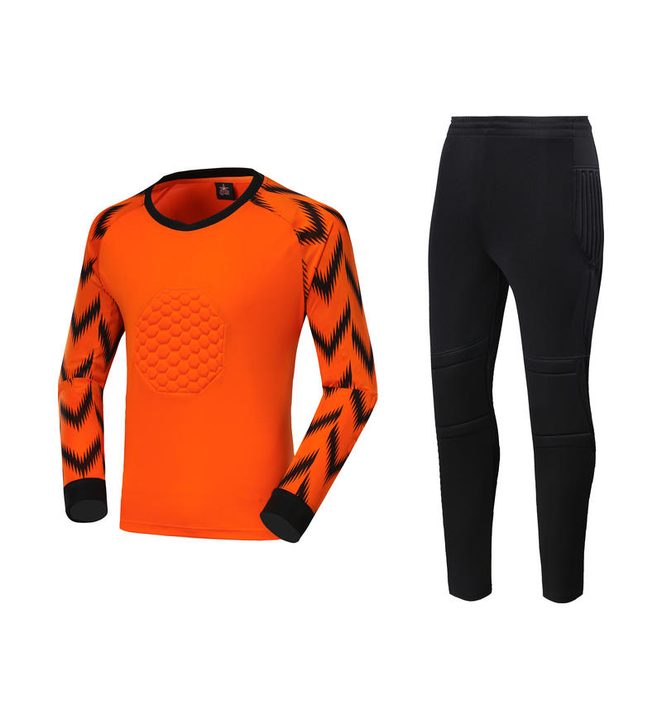 Tricou de fotbal, cu mânecă lungă, cu decolteu rotund și cu panouri – FRONT 4