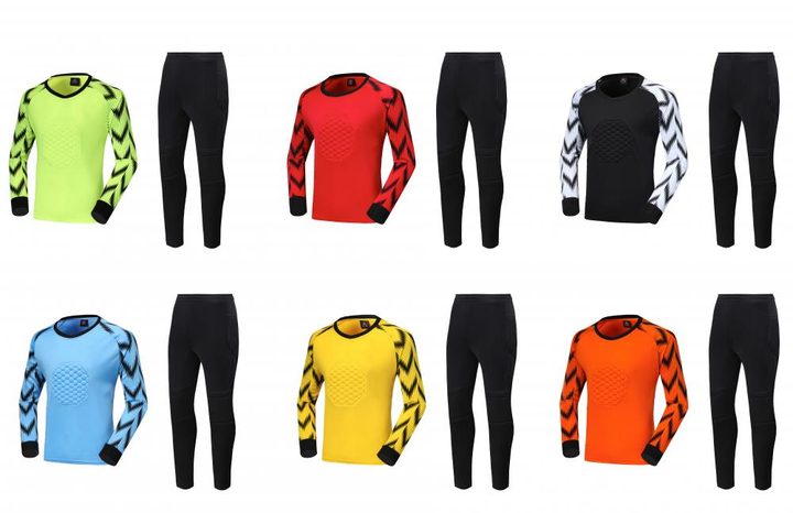 Tricou de fotbal, cu mânecă lungă, cu decolteu rotund și cu panouri – MAIN