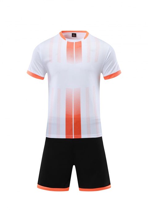 Tricou de fotbal, cu mânecă scurtă, cu decolteu rotund și cu degrade – FRONT 1