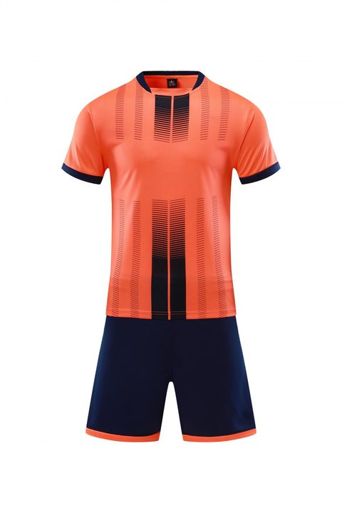 Tricou de fotbal, cu mânecă scurtă, cu decolteu rotund și cu degrade – FRONT 2