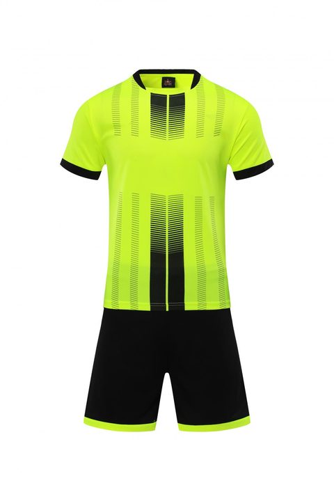 Tricou de fotbal, cu mânecă scurtă, cu decolteu rotund și cu degrade – FRONT 6
