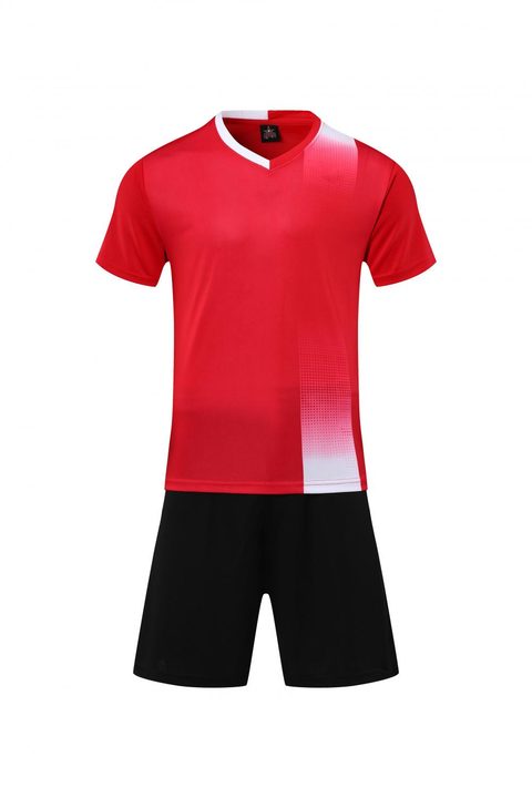 Classic Short Sleeve Gradient Soccer Jersey – FRONT 3