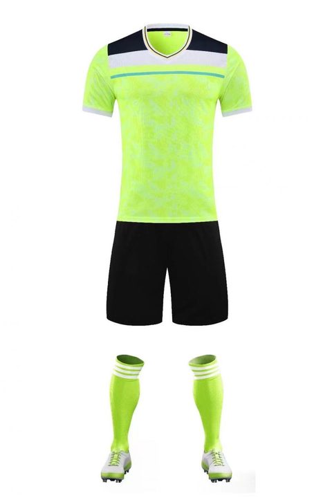 Maglia da calcio a maniche corte con scollo a V con righe – FRONT 5