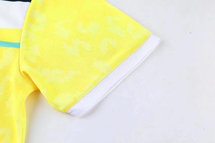 Maglia da calcio a maniche corte con scollo a V con righe – DETAIL 1