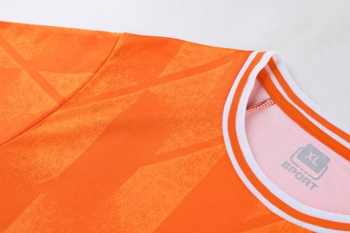 Tricou de fotbal, cu mânecă scurtă, cu decolteu rotund și cu dungi – DETAIL 2