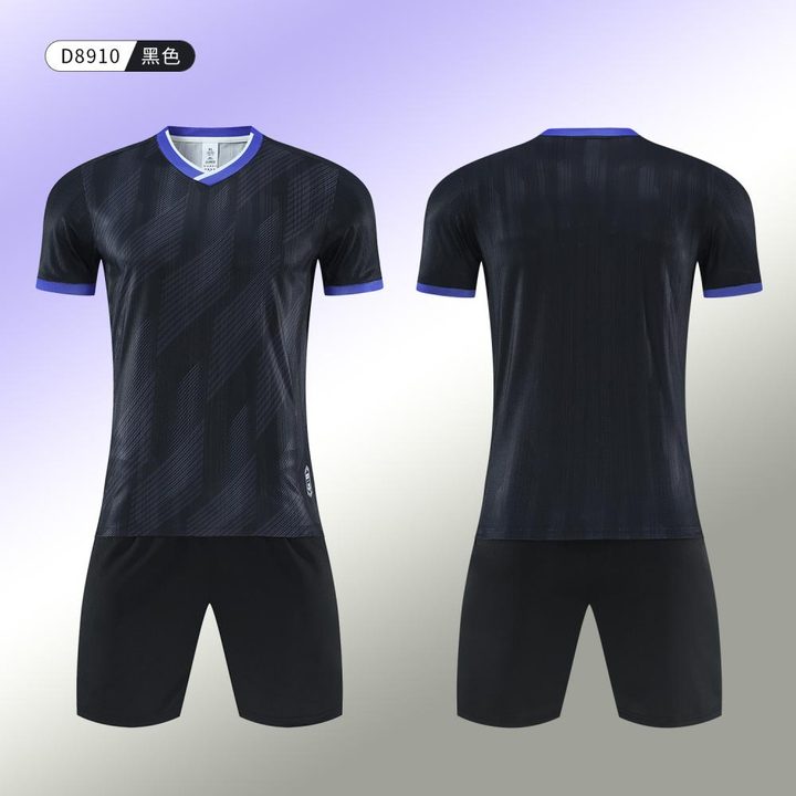 V-neck Short Sleeve Striped Soccer Jersey – COMBO 6