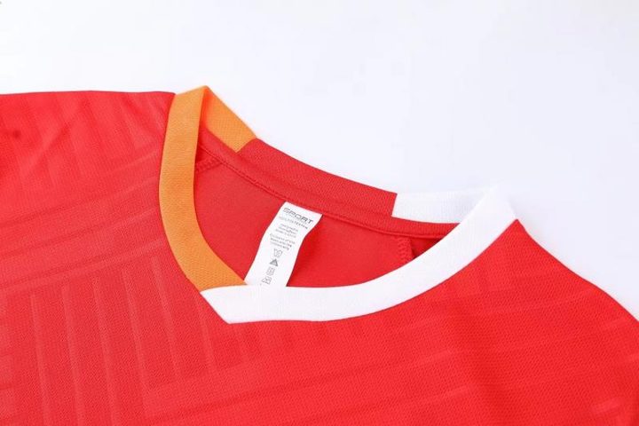 Camiseta de fútbol de manga corta con cuello en V con rayas – DETAIL 1