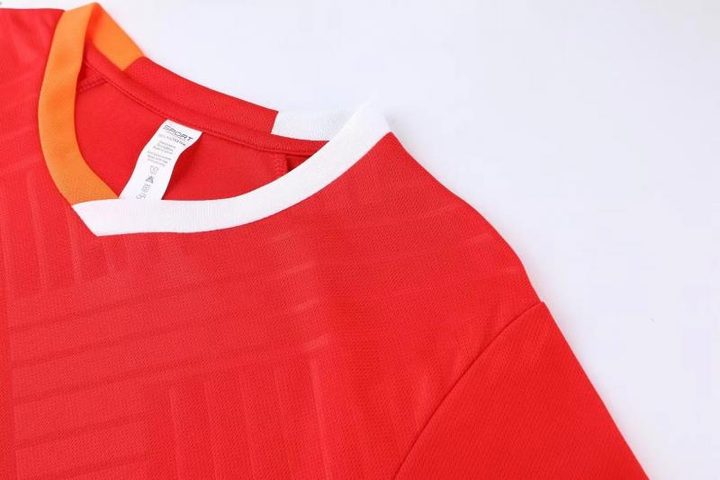 Camiseta de fútbol de manga corta con cuello en V con rayas – DETAIL 2
