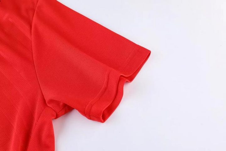 Camiseta de fútbol de manga corta con cuello en V con rayas – DETAIL 3