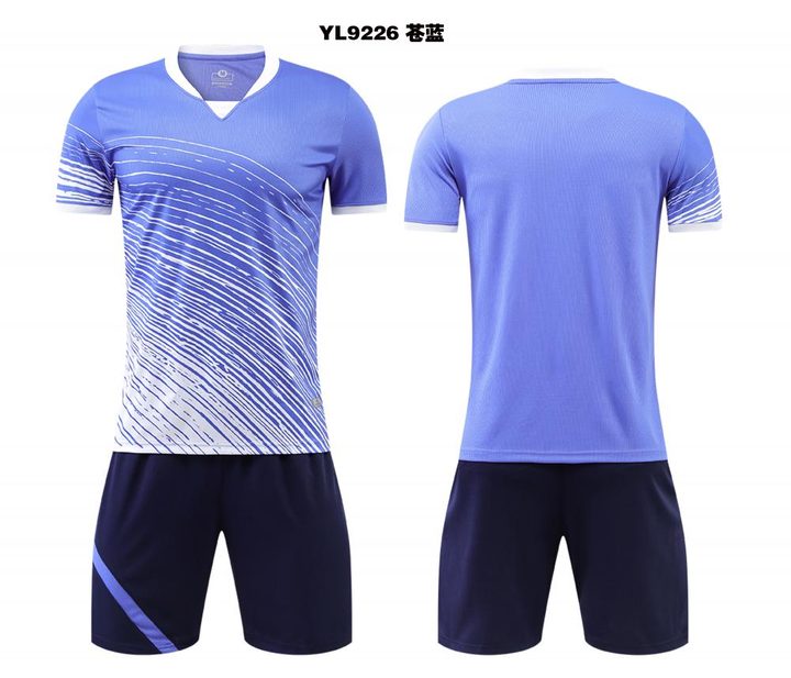Kurzarm-Fußballtrikot mit V-Ausschnitt – COMBO 1