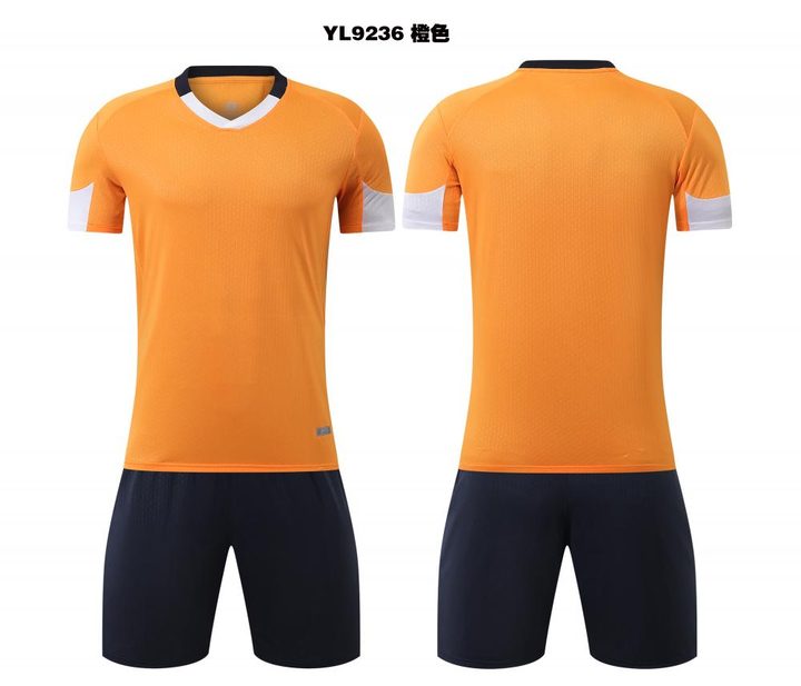 Maglia da calcio a maniche corte con scollo a V con righe – COMBO 3