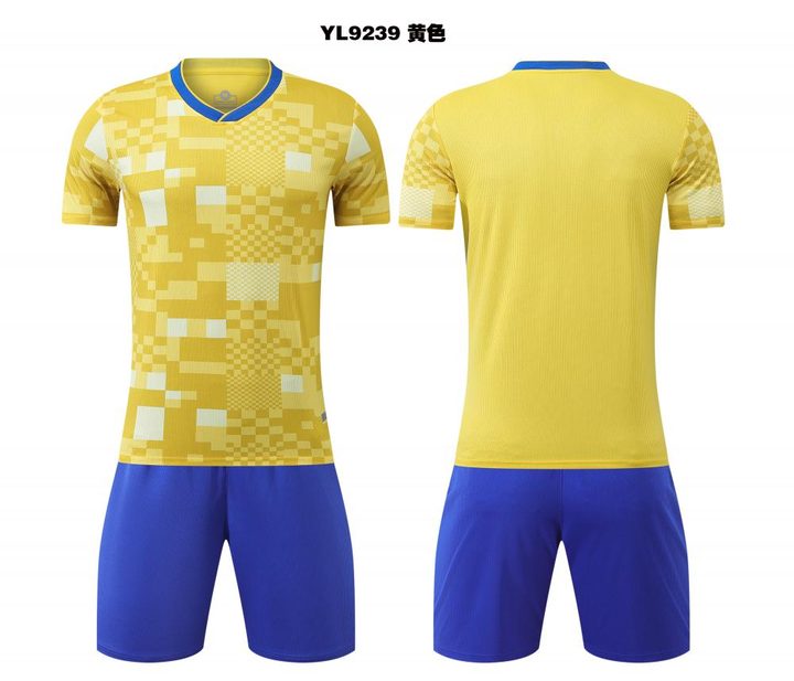 Maglia da calcio a maniche corte con scollo a V con righe – COMBO 3