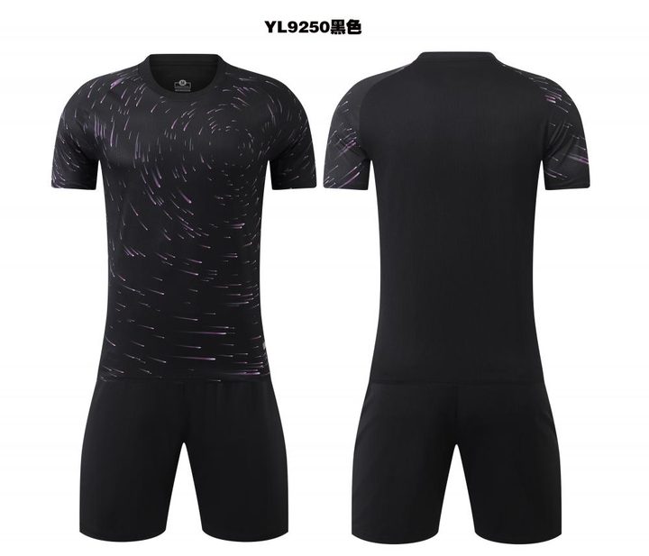Crew-neck Short Sleeve Gradient Soccer Jersey – COMBO 3